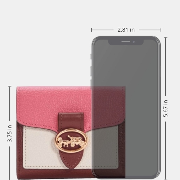 NEW 🎀 Coach Georgie Small Wallet In Colorblock - Picture 7 of 7